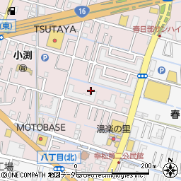 埼玉県春日部市小渕129周辺の地図