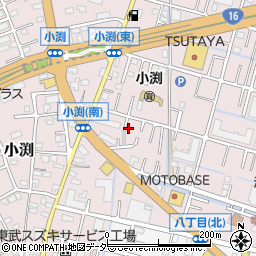 埼玉県春日部市小渕412-17周辺の地図