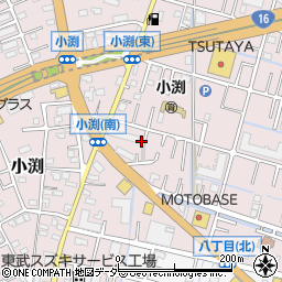 埼玉県春日部市小渕412-12周辺の地図