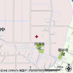 埼玉県川島町（比企郡）畑中周辺の地図