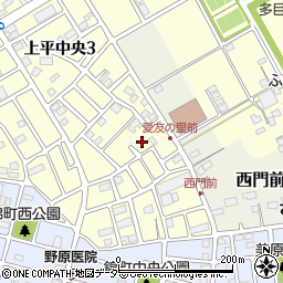 埼玉県上尾市上平中央3丁目13周辺の地図