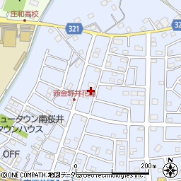 埼玉県春日部市西金野井451周辺の地図