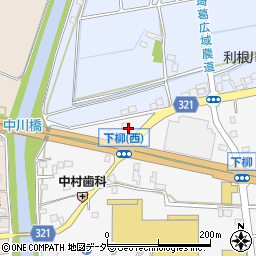 埼玉県春日部市下柳671周辺の地図