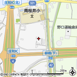 埼玉県春日部市下柳195周辺の地図