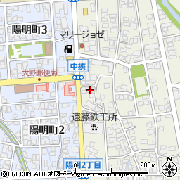 福井県大野市中挾2丁目801周辺の地図