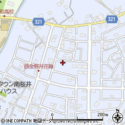埼玉県春日部市西金野井478周辺の地図