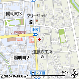 福井県大野市中挾2丁目807周辺の地図