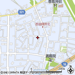 埼玉県春日部市西金野井637周辺の地図