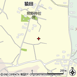 茨城県鹿嶋市猿田周辺の地図