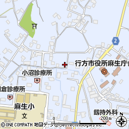 茨城県行方市麻生1182周辺の地図