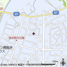 埼玉県春日部市西金野井484周辺の地図