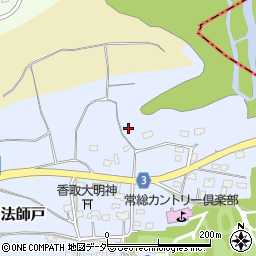 茨城県坂東市法師戸周辺の地図