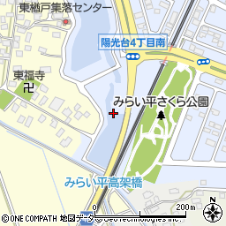茨城県つくばみらい市陽光台4丁目145周辺の地図