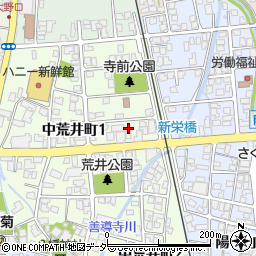 福井県大野市中荒井町1丁目417周辺の地図