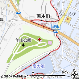 武甲山資料館周辺の地図