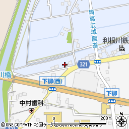 埼玉県春日部市上柳495周辺の地図