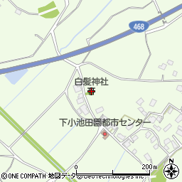 白髪神社周辺の地図