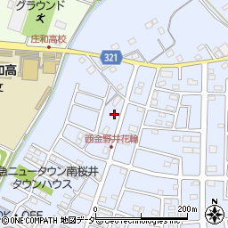 埼玉県春日部市西金野井433周辺の地図