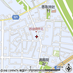 埼玉県春日部市西金野井634周辺の地図