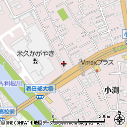 埼玉県春日部市小渕1316-2周辺の地図