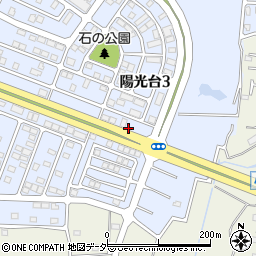 茨城県つくばみらい市陽光台3丁目27周辺の地図