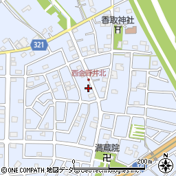 埼玉県春日部市西金野井633周辺の地図