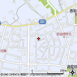 埼玉県春日部市西金野井574周辺の地図
