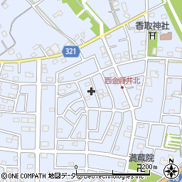 埼玉県春日部市西金野井627周辺の地図