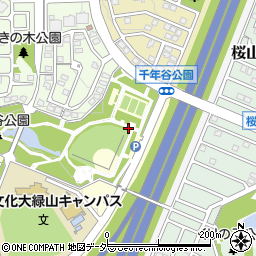 高坂丘陵二号公園トイレ周辺の地図
