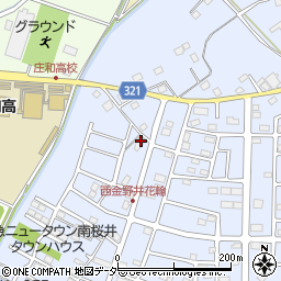 埼玉県春日部市西金野井443周辺の地図