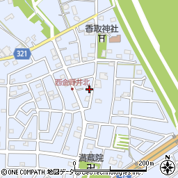 埼玉県春日部市西金野井647周辺の地図