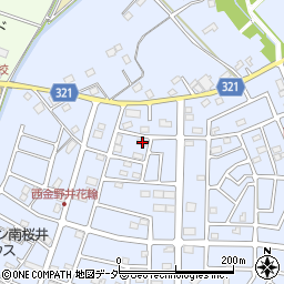 埼玉県春日部市西金野井488周辺の地図