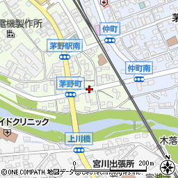 茅野町周辺の地図