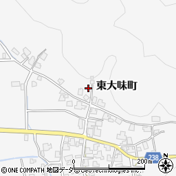 福井県福井市東大味町周辺の地図