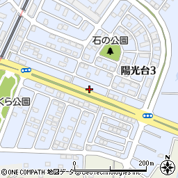 茨城県つくばみらい市陽光台3丁目26周辺の地図