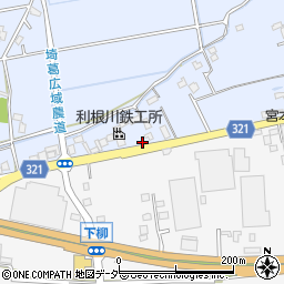 埼玉県春日部市上柳459周辺の地図