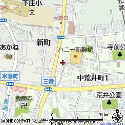 福井県大野市中荒井町1丁目1727周辺の地図