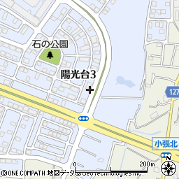 茨城県つくばみらい市陽光台3丁目16周辺の地図