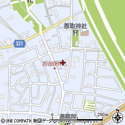埼玉県春日部市西金野井650周辺の地図