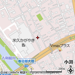 埼玉県春日部市小渕1313-7周辺の地図