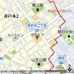 マルエツ上尾井戸木店周辺の地図