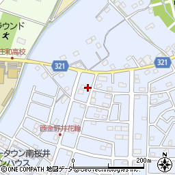 埼玉県春日部市西金野井758周辺の地図
