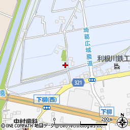 埼玉県春日部市上柳522周辺の地図
