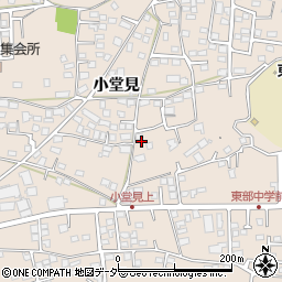 長野県茅野市玉川小堂見周辺の地図