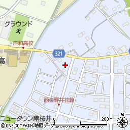 埼玉県春日部市西金野井762周辺の地図