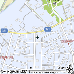 埼玉県春日部市西金野井715周辺の地図