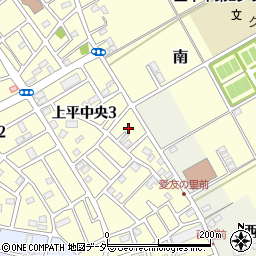 埼玉県上尾市上平中央3丁目16周辺の地図