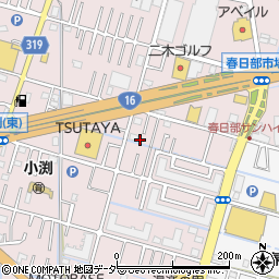 埼玉県春日部市小渕179-8周辺の地図