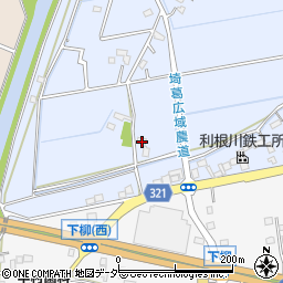 埼玉県春日部市上柳529周辺の地図