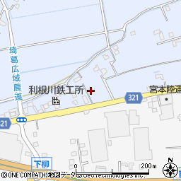 埼玉県春日部市上柳443周辺の地図